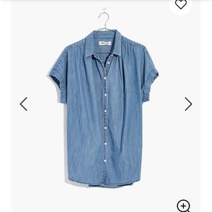 Madewell Central Shirt Denim in Roberta Indigo